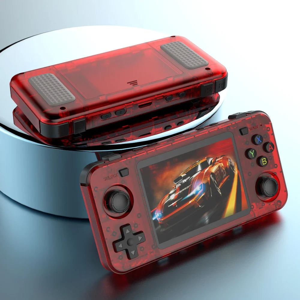 New R36H Game Console R36S Horizontal Retro Handheld Consolas Open Source Portable Pocket Video Player 64GB 3.5 Inch Boys Gifts