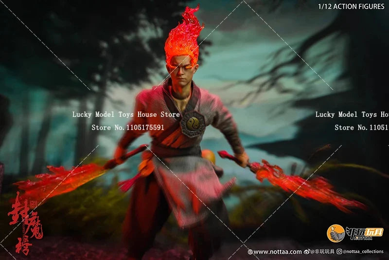 NOTTAA Collection 1/12 Black Myth  Enveloped Yaomo Series Yan Xiaoxia Flame Special Effect Head Ornament 6inch Deluxe Figurine