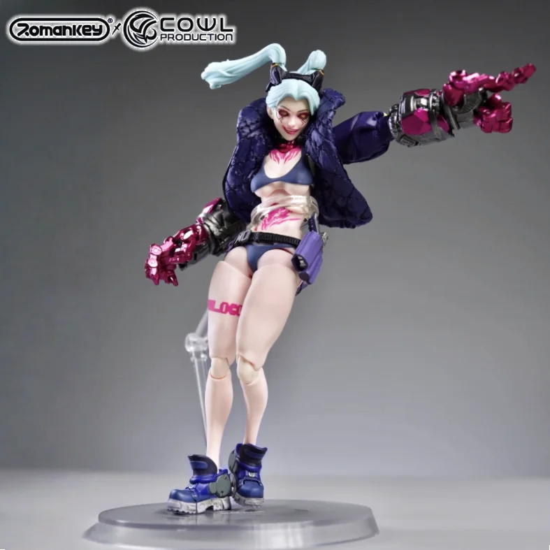 In Stock 1/12 Romankey Gun Girl Jessica Aster Action Figure Girlpla Frame Arms Girl Cyberpunk Edgerunners Rebecca Anime Toys