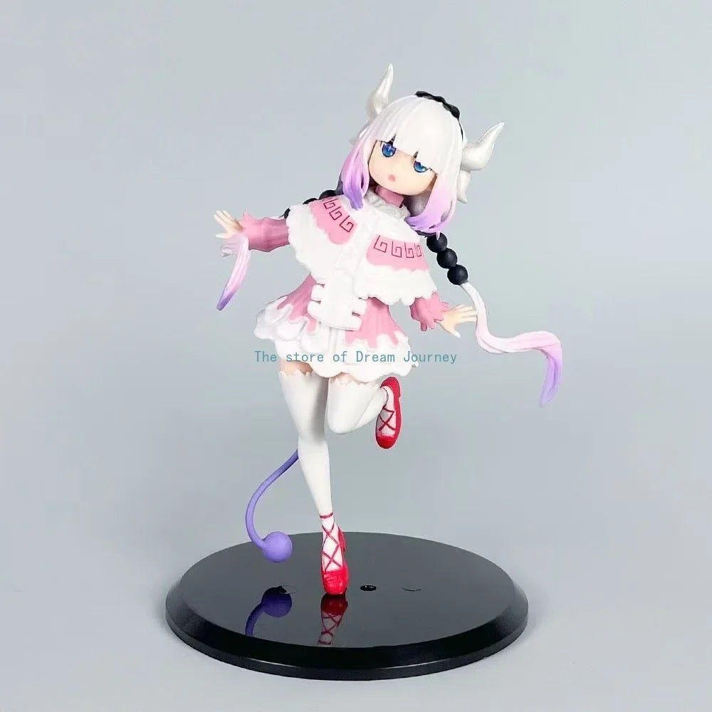 Kobayashi Magic Maid Animation Kangna Two-dimensional Round Hill Beautiful Girl Cute Model Desktop Ornament Gift Figure