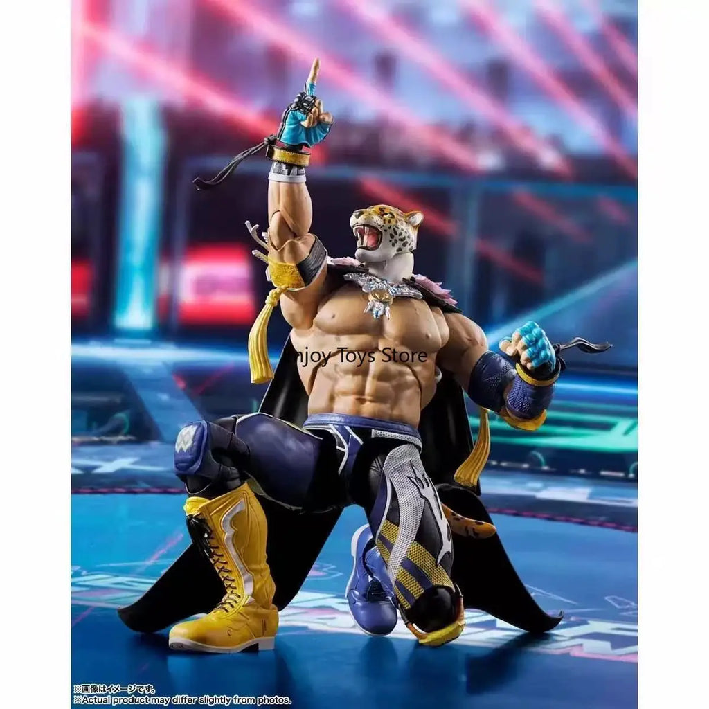 In Stock Bandai SHF TEKKEN8 TEKKEN8 KING Leopard King Action Figures