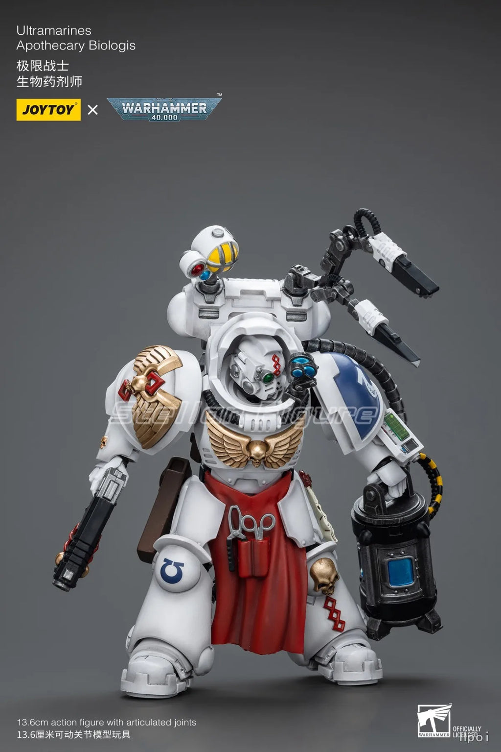 【SF】JOYTOY Warhammer 40K   1/18 Action Figure Ultramarines Apothecary Biologis Model Gifts Collection Ornaments