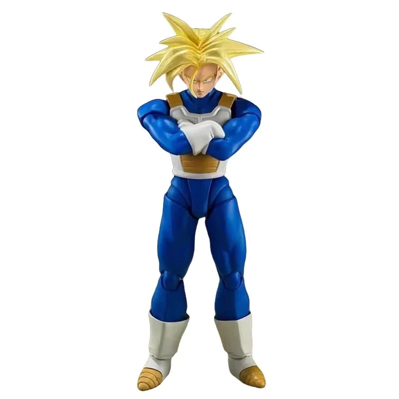 Bandai Genuine SHF Dragon Ball SUPER SAIYAN TRUNKS -INFINITE LATENT SUPER POWER- Anime Action Figure Model Toys Gift Children