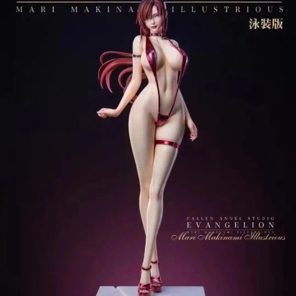 Gk 1/4 Mari Makinami Illustrious Figure Swimsuit Girl Figures Anime Figurine Model Collection Statue Desk Decoration Toys Gifts