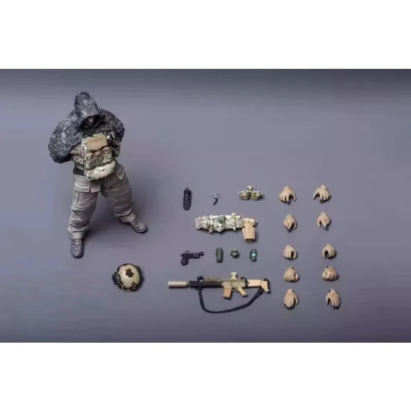 Vorverkauf HASUKI 1/12 SA04 Black Action Night Weaver WM-07 Scout Soldier Actionfiguren Modell für Sammler-Szene Display