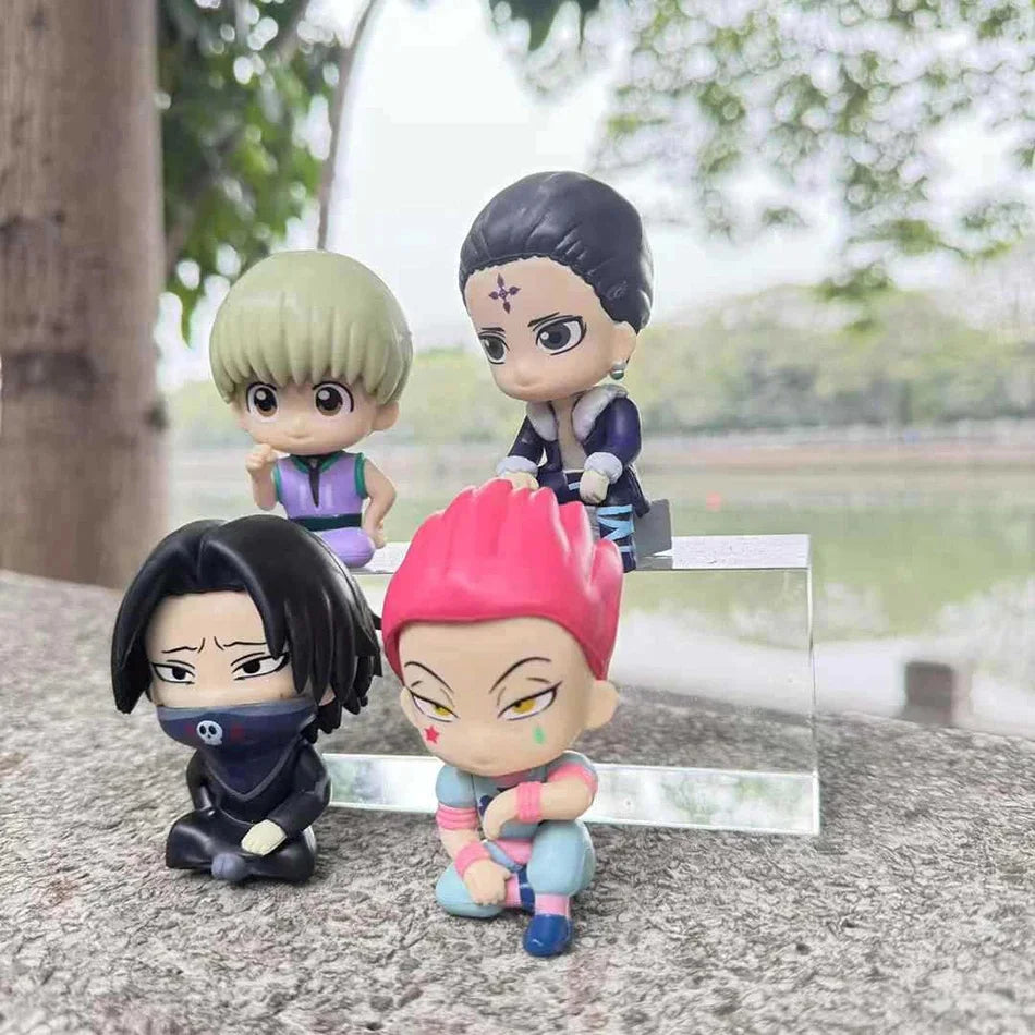 10cm Hunter×Hunter Anime Figure Phantom Troupe Hisoka Action Figure Q Version Room Decoration PVC Model Toys