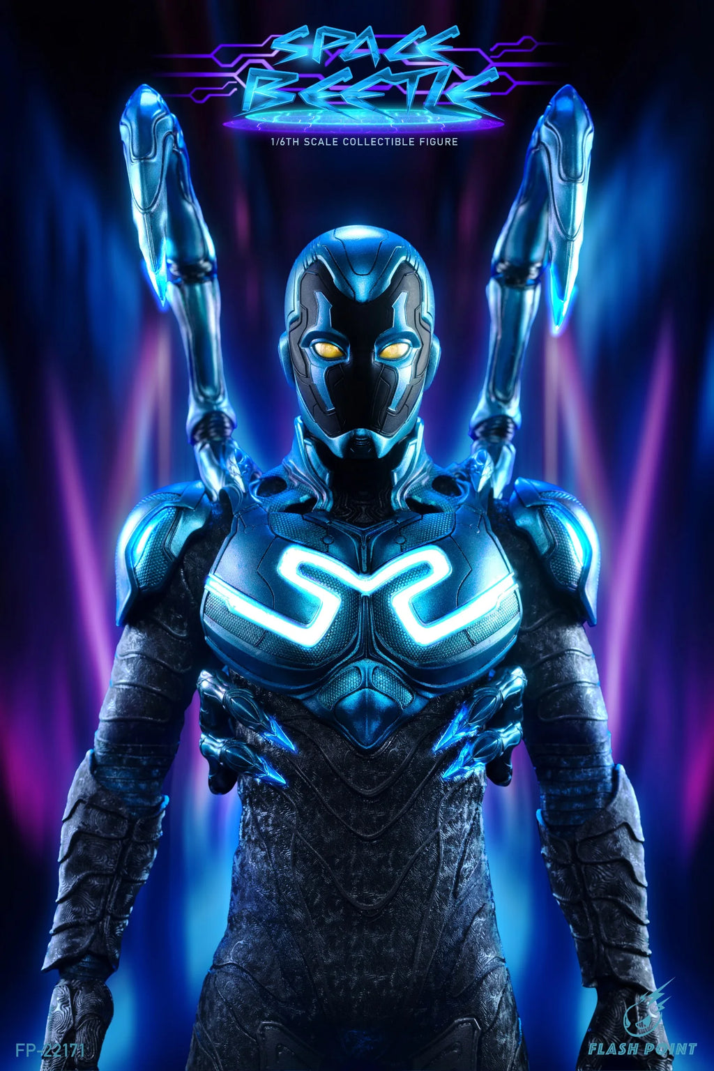 In Stock Flashpoint Studio FP-22171 1/6 Space Beetle Blue Beetle Action Figure Soldier
