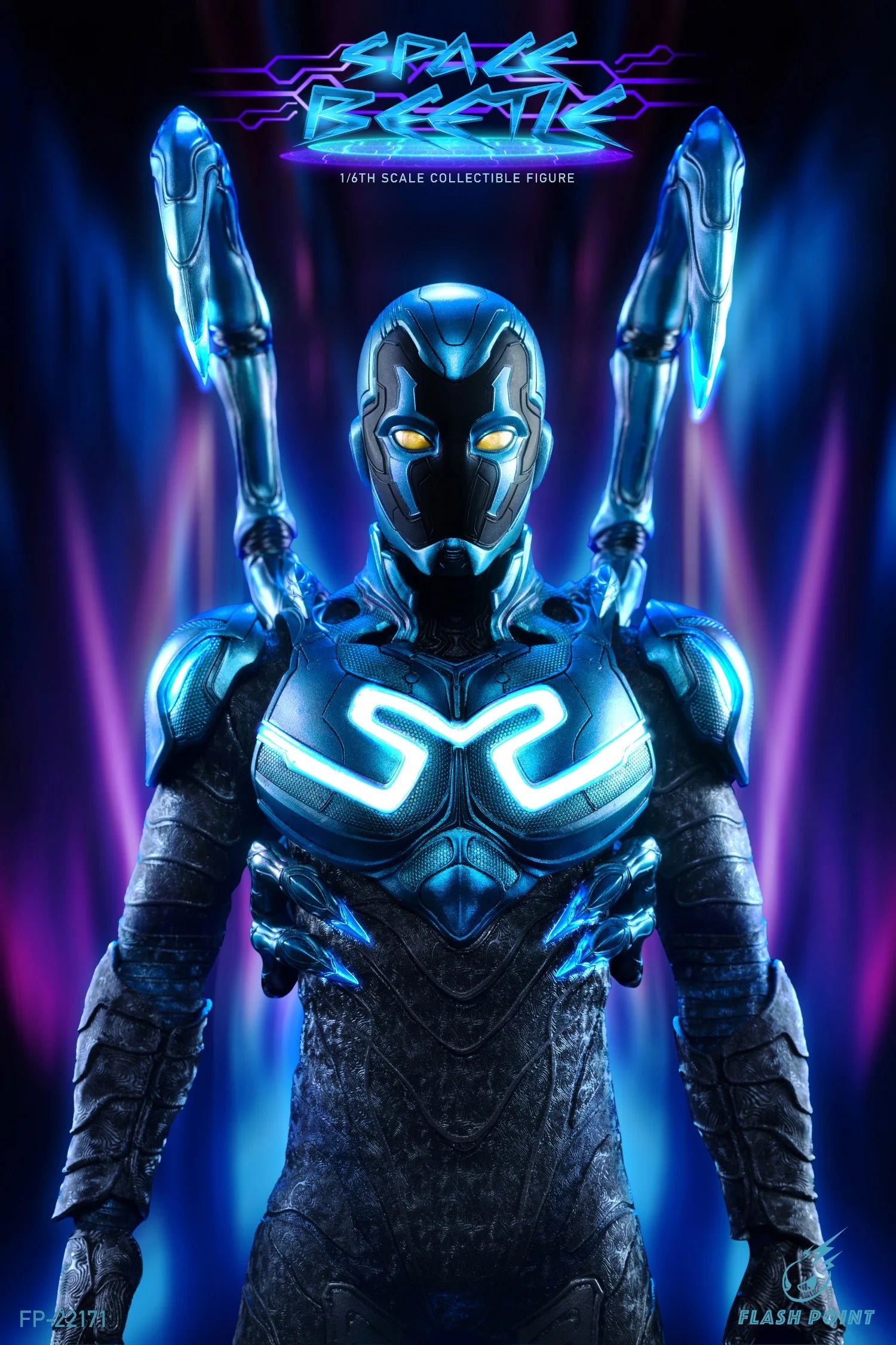 In Stock Flashpoint Studio FP-22171 1/6 Space Beetle Blue Beetle Action Figure Soldier