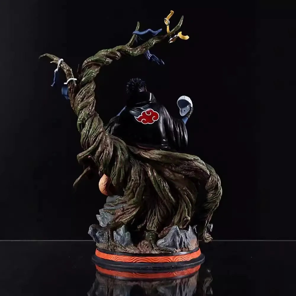 32cm Creative Naruto Akatsuki Uchiha Obito handmade model.High-quality PVC material.Desktop decoration.birthday gift Series