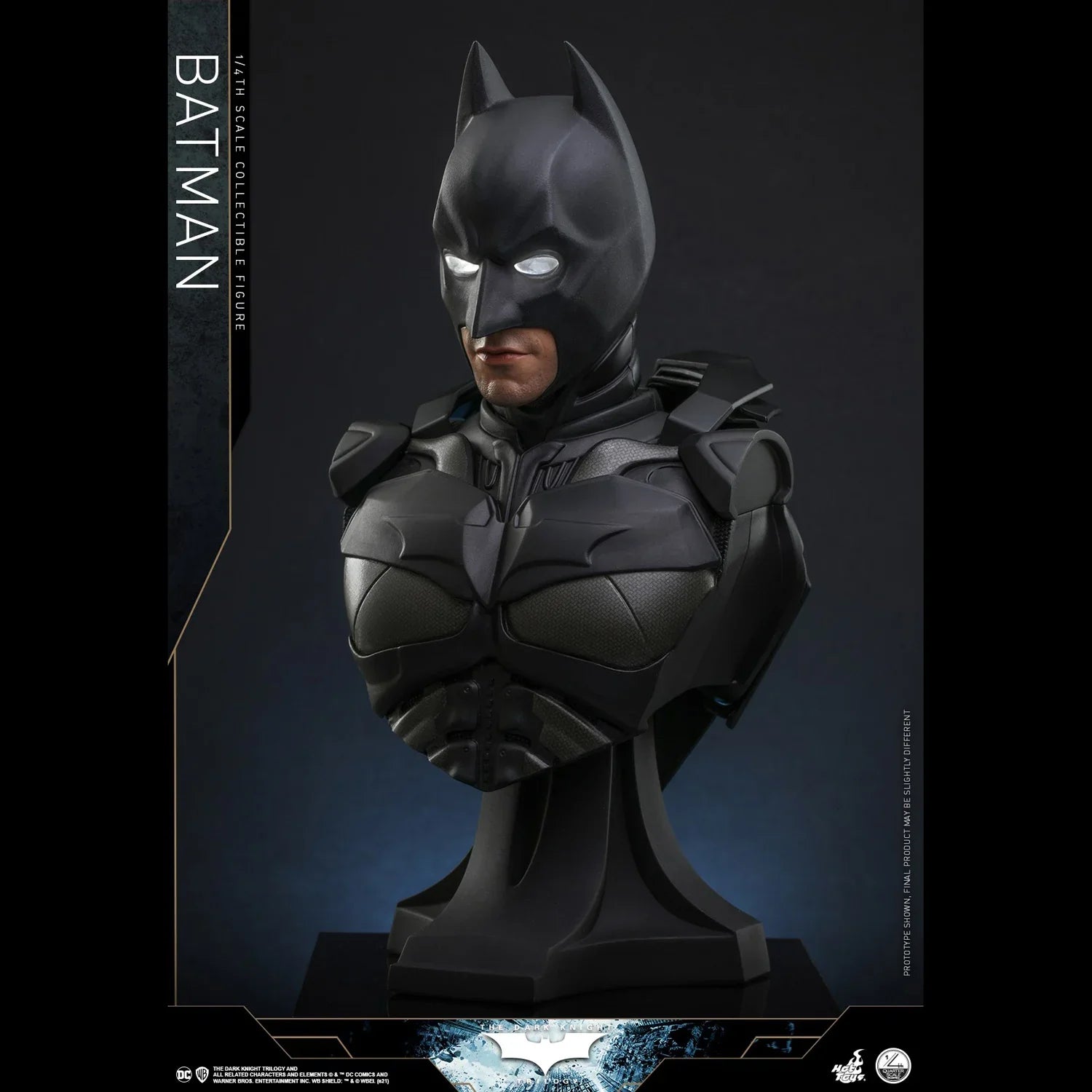 [In Stock] HotToys HT 1/4 QS019 "Batman Trilogy" Batman Batman Standard Edition Mobile Soldier Set Model Figure Toy Collection