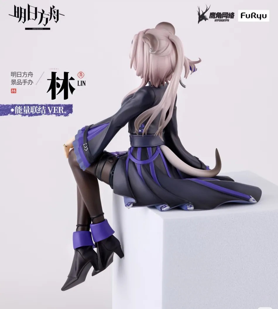 Newest Arknights Lin Anime Figure Original Bishoujo Ornament Collectible Model Toy 14cm Doll Model decoration brithday gift