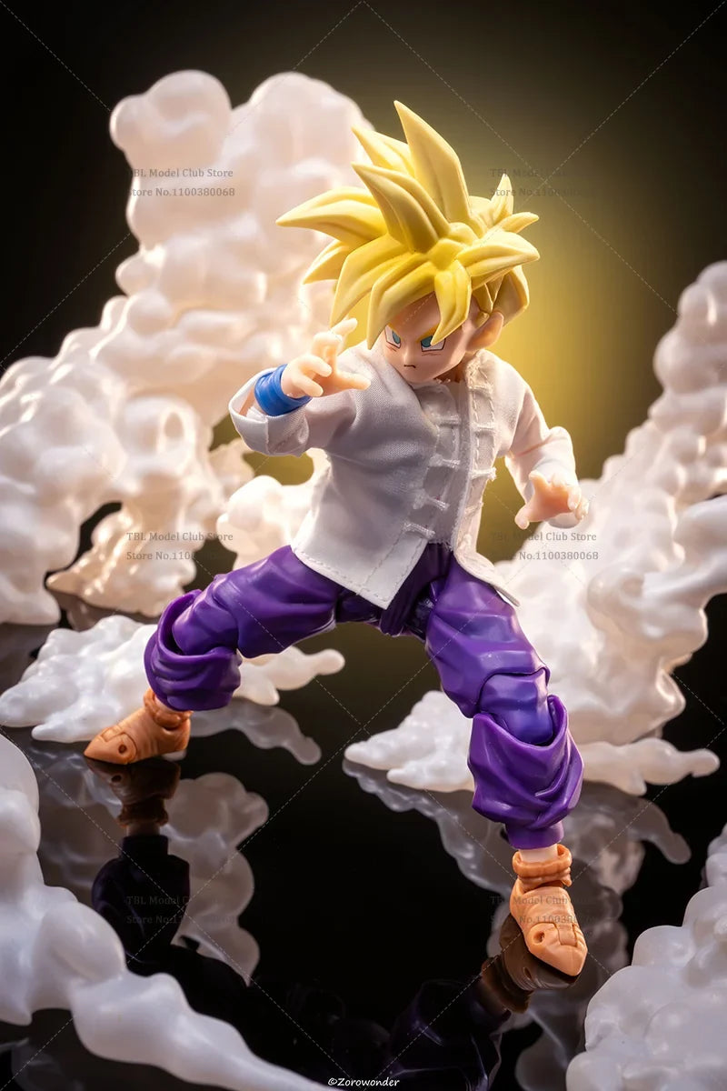1/12 Scale Male Clothes DRAGON BALL Super Saiyan Son Gohan Golden Warrior Japanese Anime For SHF 6-inch Action Figure Soldier