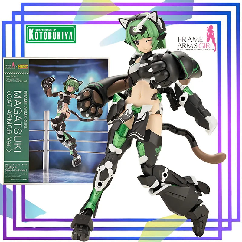 Kotobukiya Original Frame Arms Girl Series《Ketsuzuki: Cat Armor》Anime Action Figure Assembly Model Toys Collectible Model