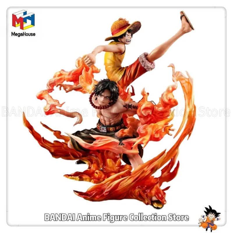 Original MegaHouse P.O.P ONE PIECE “NEO-MAXIMUM” Monkey D. Luffy/PORTGAS.D.ACE ~Brothers' Bonds~ 20th LIMITED Ver. Toys Statue