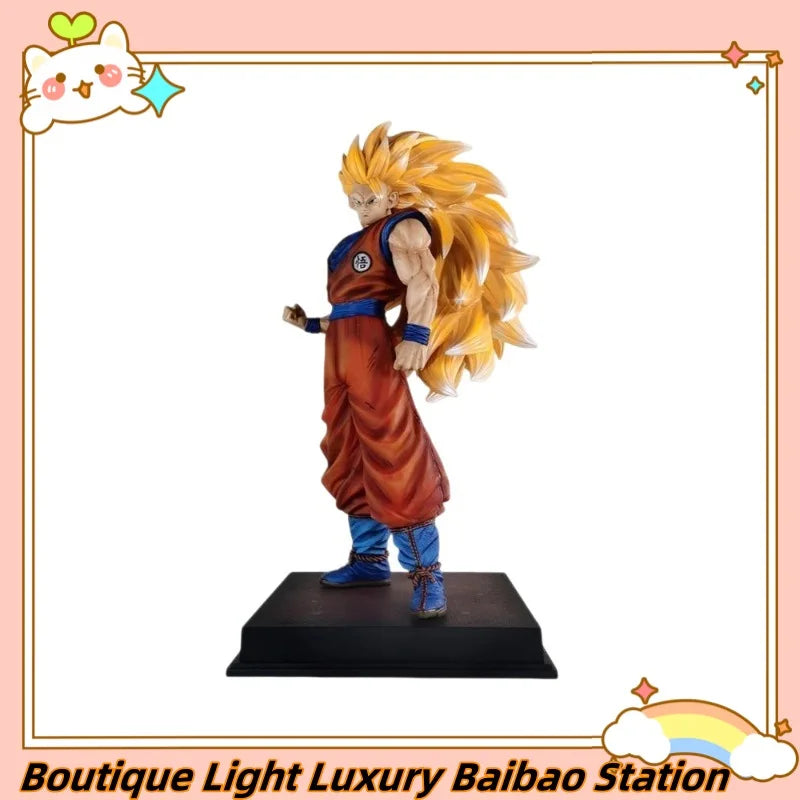 Dragon Ball Super Saiyan Goku GK Figure 2% Super Saiyan 3 Anime Statue Collectible Model Toy For Fans Gift