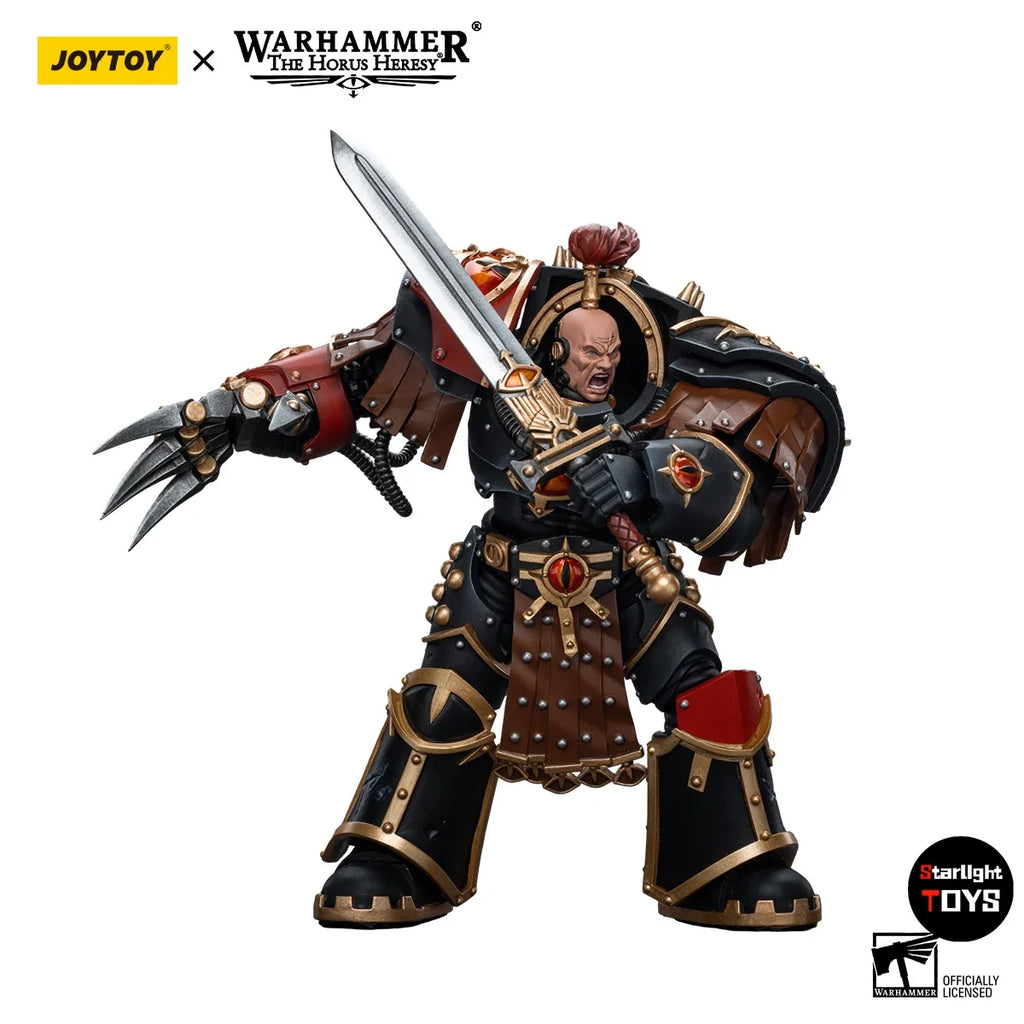 JOYTOY 1/18 Action Figure Warhammer 40K Sons of Horus Ezekyle Abaddon First Captain of The XVith Legion Model Toy Gifts