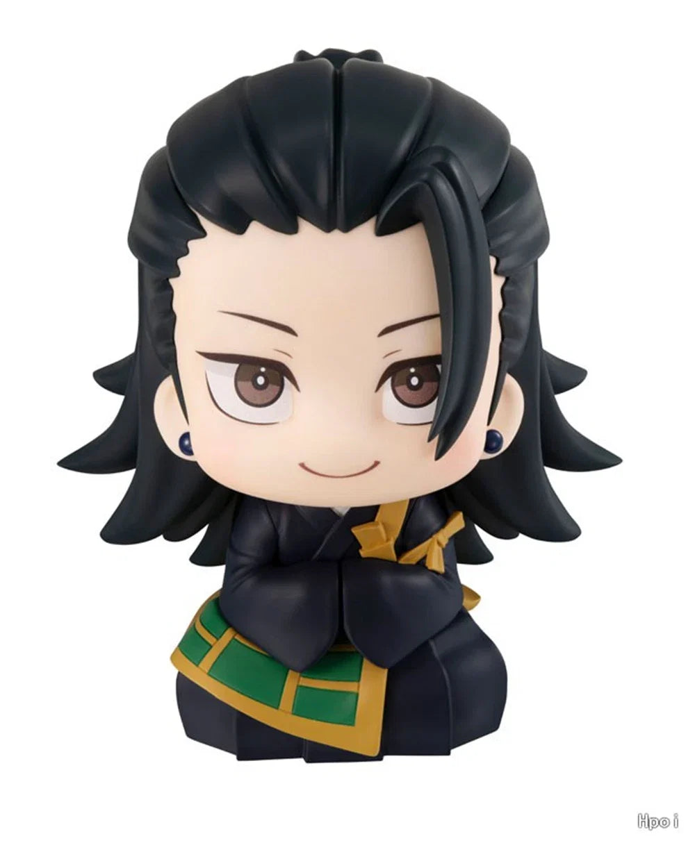 10CM Anime Jujutsu Kaisen Geto Suguru High School Satoru Gojo Look Up Sitting Cute Q Version Model Toy Gift Action Figure