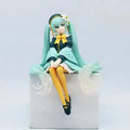 2025 New 15CM Anime Early Spring Sanmi Baihe Fairy Sitting posture Q version Kawaii Handmade Ornament PVC Model Toy Doll Collect