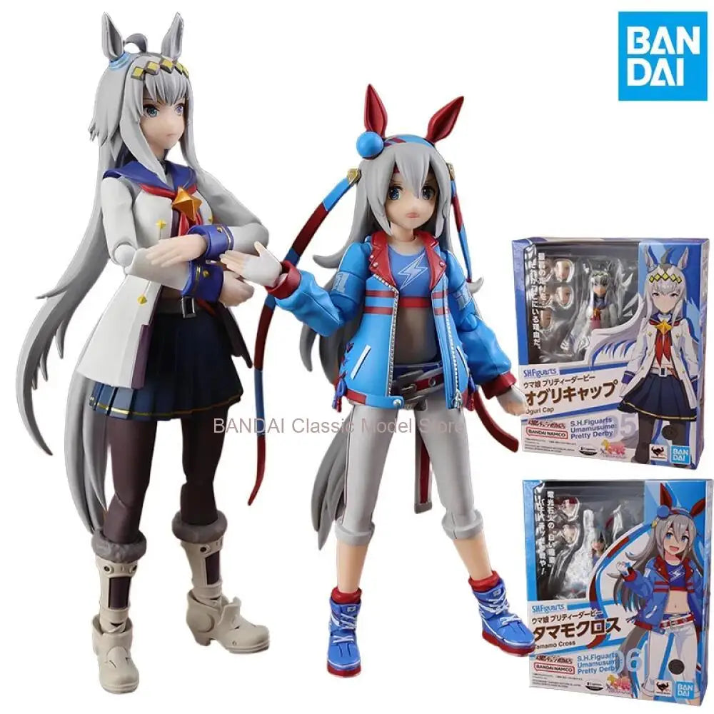 BANDAI Original S.H.Figuarts Series Oguri Cap Tamamo Cross Action Figure Assembly Model Toys Collectible Model Ornaments