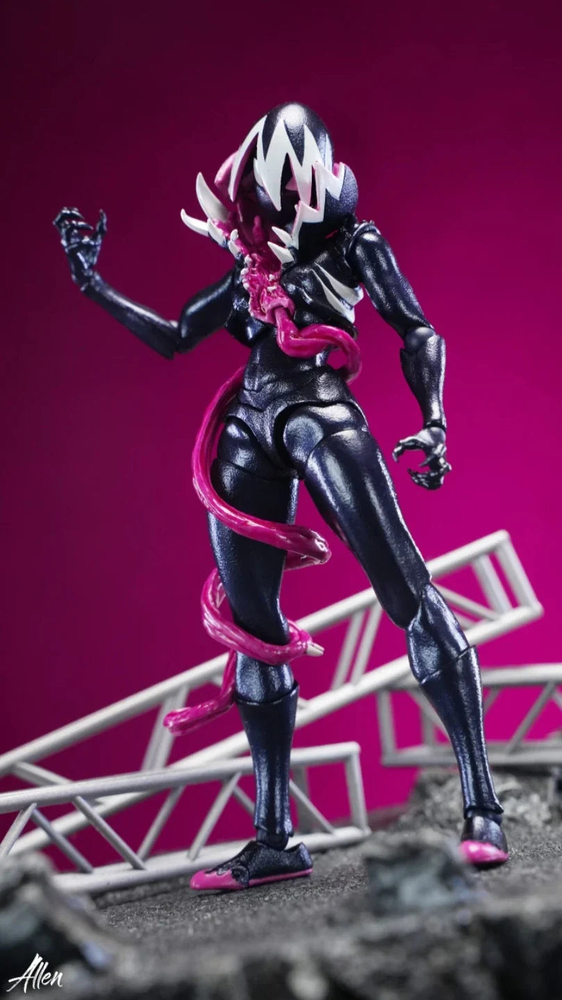 New KO Venom Gwen Marvel Anime Action Figures Figurine Kaiyodo Amazing Yamaguchi Revoltech Statue Model Customized Kid Toy Gifts