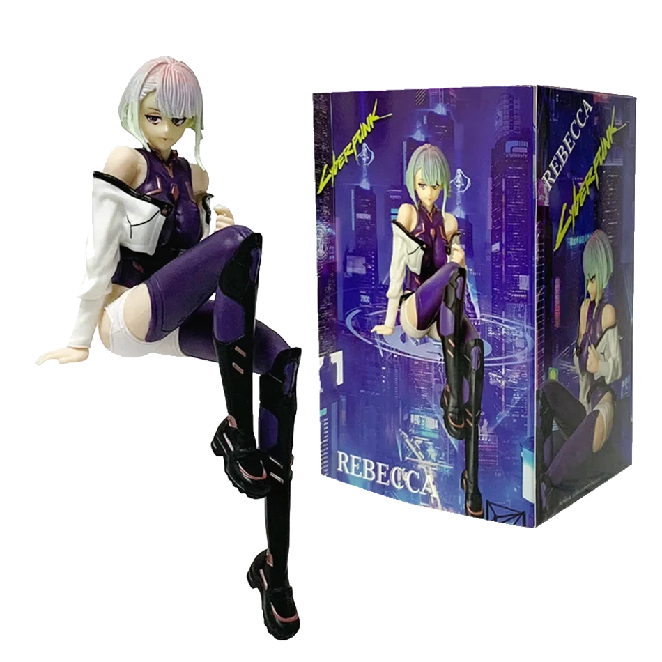 Anime Game 17cm Lucy Figure sitting posture Model Toy Birthday Gift Collection Aciton Figure Desk Decoration Gift