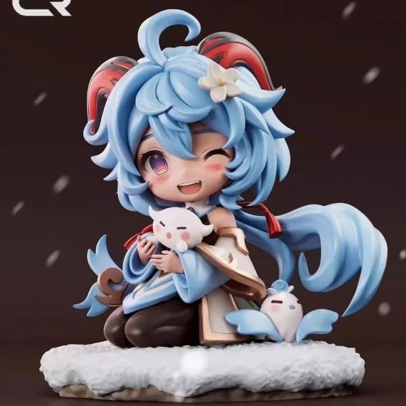 Cute Genshin Impact Figure Figurine Yae Miko Ganyu Hu Tao PVC Model Art Craft Desk Decor Ornament Gift