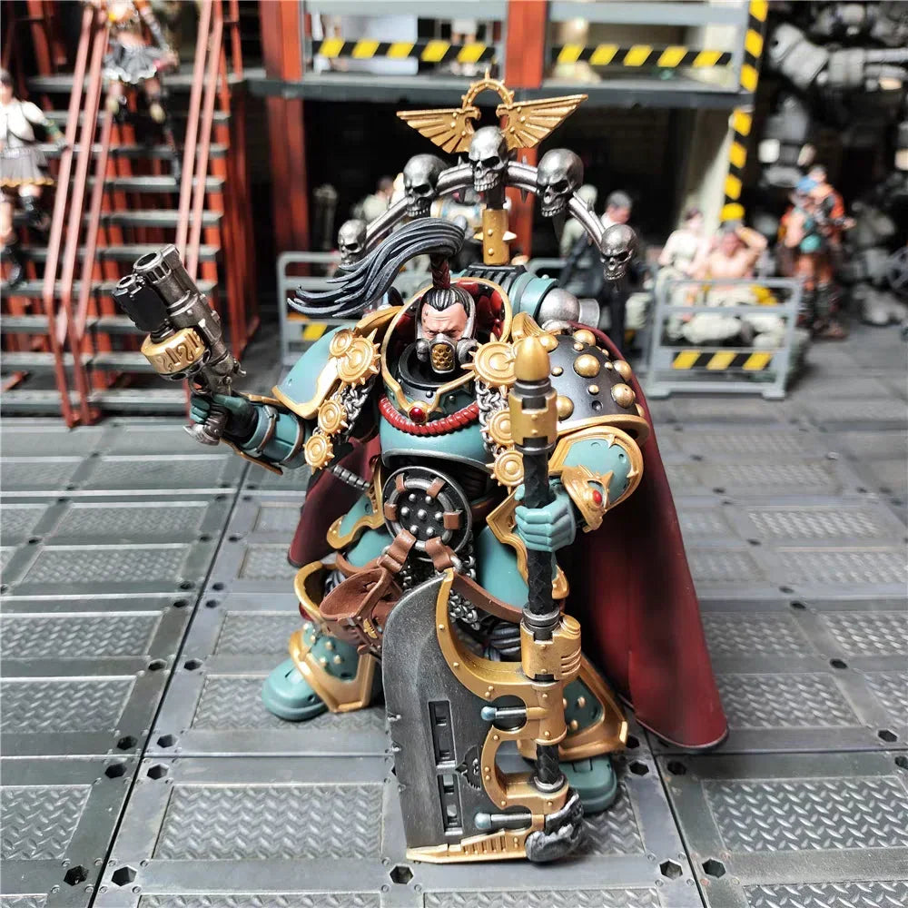 【In Stock】JOYTOY Warhammer 40K Sons of Horus Archon Equipped with Energy Ax Toy 1/18 Action