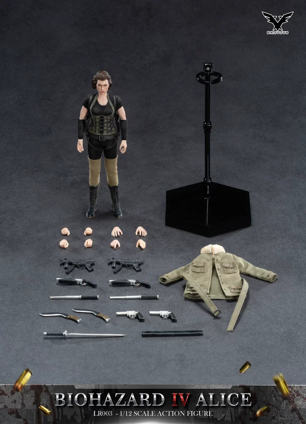 Auf Lager Brotoys Actionfigur 1/12 Maßstab Gelenkige Alice Resident Evil Sammlermodell Lr003 Lr004 Für erwachsene Sammler Spielzeug