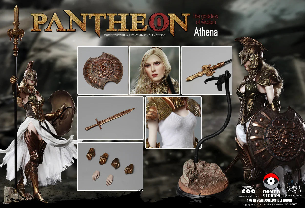 【Auf Lager】Original COOMODEL HOMER HS001 PANTHEON ATHENA 1/6 Actionfigur Modell Sammlung
