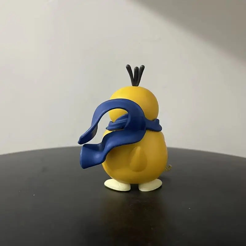 Psyduck Gatling Gun Action Figure - Pokemon Series Collectible Model Anime Peripheral Cute Duck Toy Gift for Boys