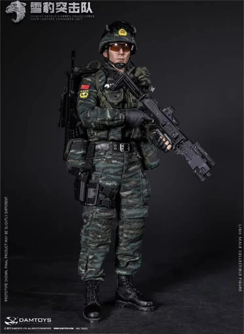 DAMTOYS 78052 1/6 Soldat Chinesische Bewaffnete Schneeleoparden-Kommando Vollausstattung 12'' Actionfigur Modell Spielzeug Auf Lager Sammlung