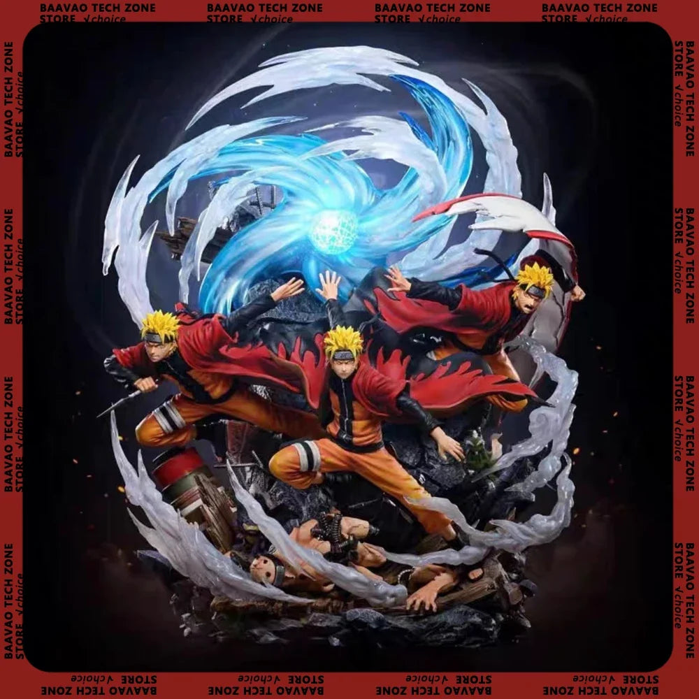 30cm Naruto Figure Uzumaki Naruto Anime Figure Luminous Naruto Model Pvc Action Toy Statue Dolls Adult Boy Collection Doll Gift