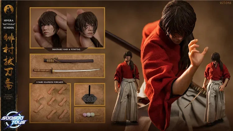NEW IN STOCK SOOSOOTOYS SST-046 SST046 HIMURA KENSHIN 1/6 12 inches HIMURA BATOUSI KENSHIN Action Figures Collectible Toys
