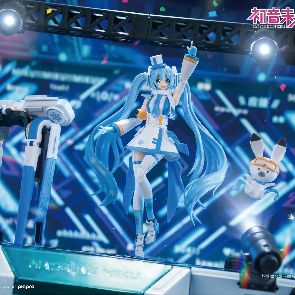 Presale Soskill Hatsune Miku Assembly Model Snow Miku Action Figures With Deer Original Anime Girl Collectible Doll Toy Gift