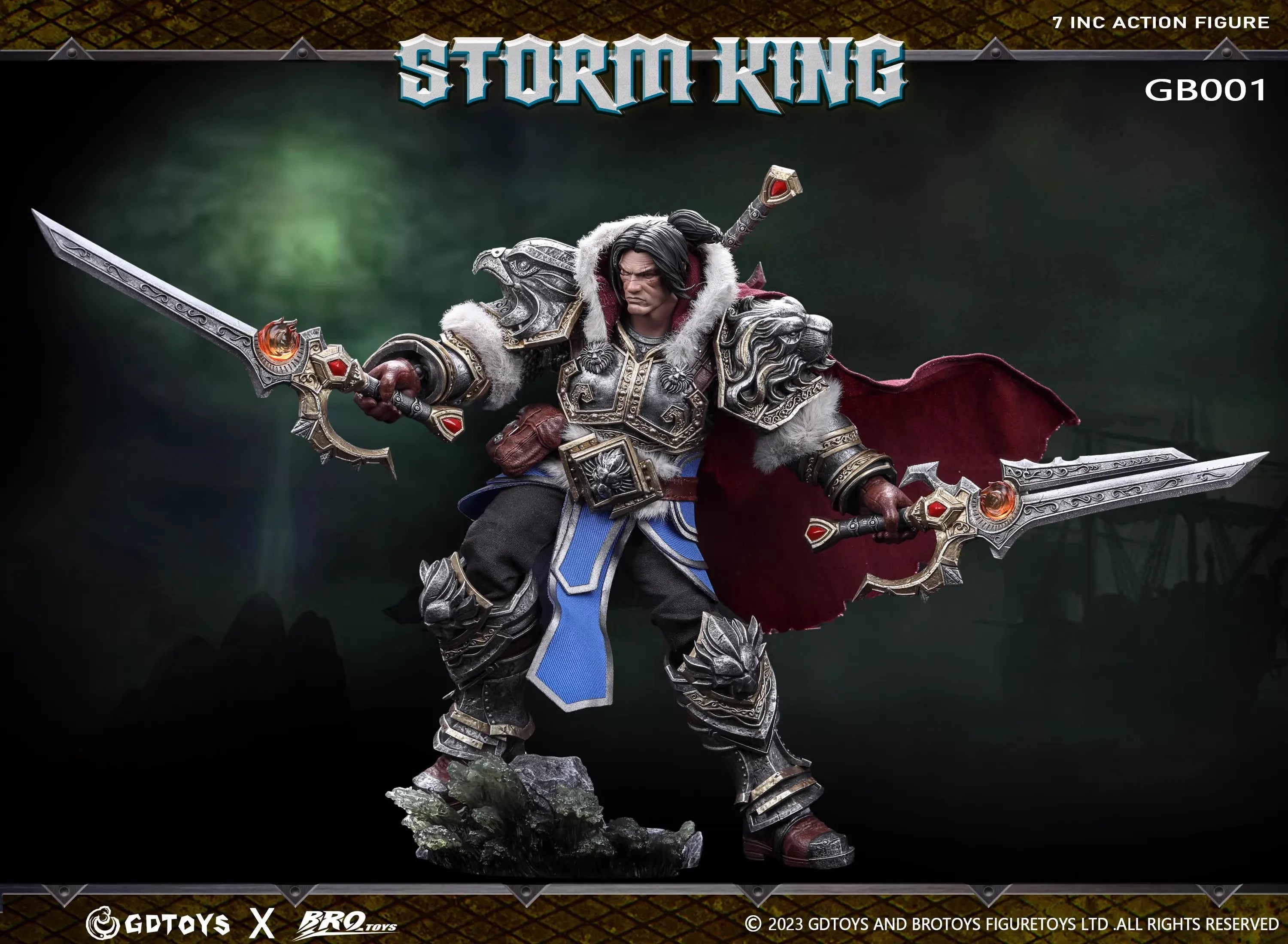 In Stock Third Party Custom Made 1/12 scale GDTOYS X BROTOYS World of Warcraft Varian Wrynn Action Figure Model Toys
