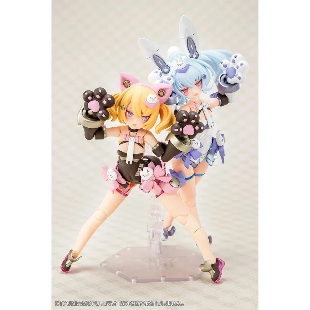 In Stock Genuine KOTOBUKIYA PUNI MOFU Yuki Tu Kuro Mao Anime Figures Assembled Model Movable Collectible Gifts Toys