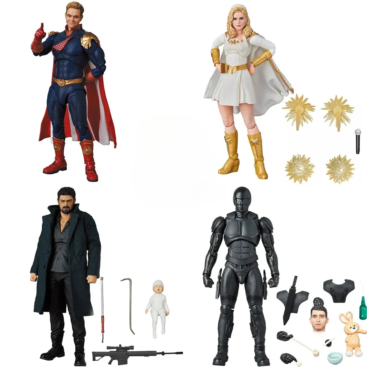 Original MAFEX NO.151 NO.154 No.187 1/12 The Boys Homelander John Starlight Annie Earving 6" Billy Butcher Action Figure Toys
