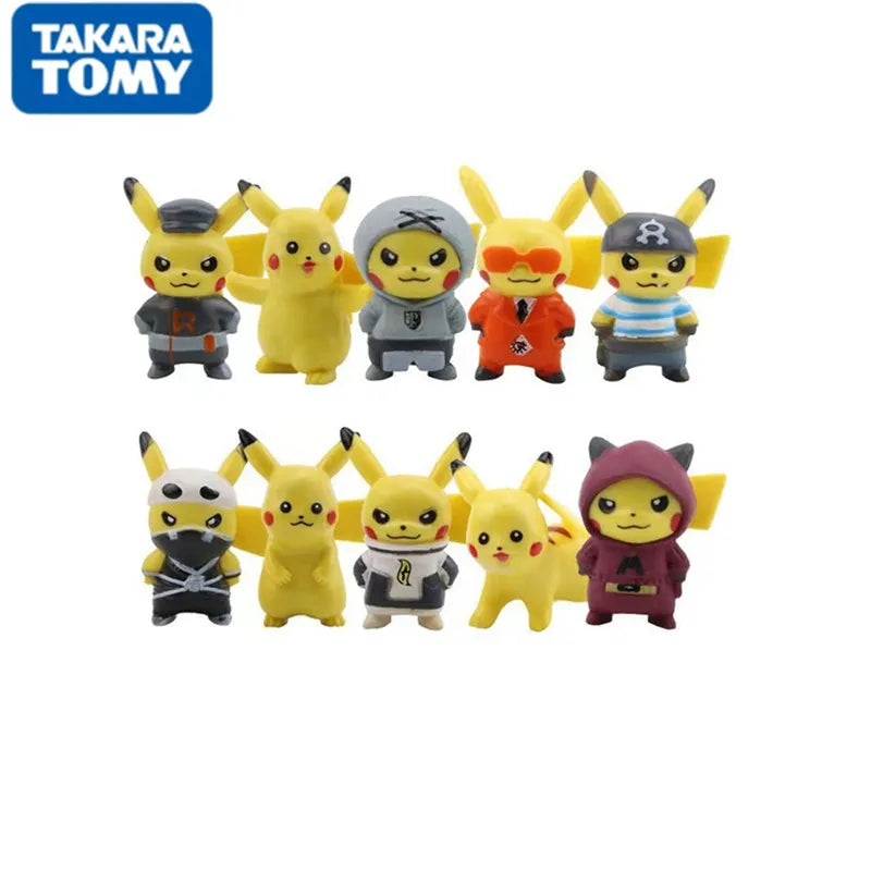 Bulk Buy Lot Pokemon Cartoons Movie Anime Figures Pikachu Snorlax Eevee High Quality Action Pet Model Toy Children Christma Gift