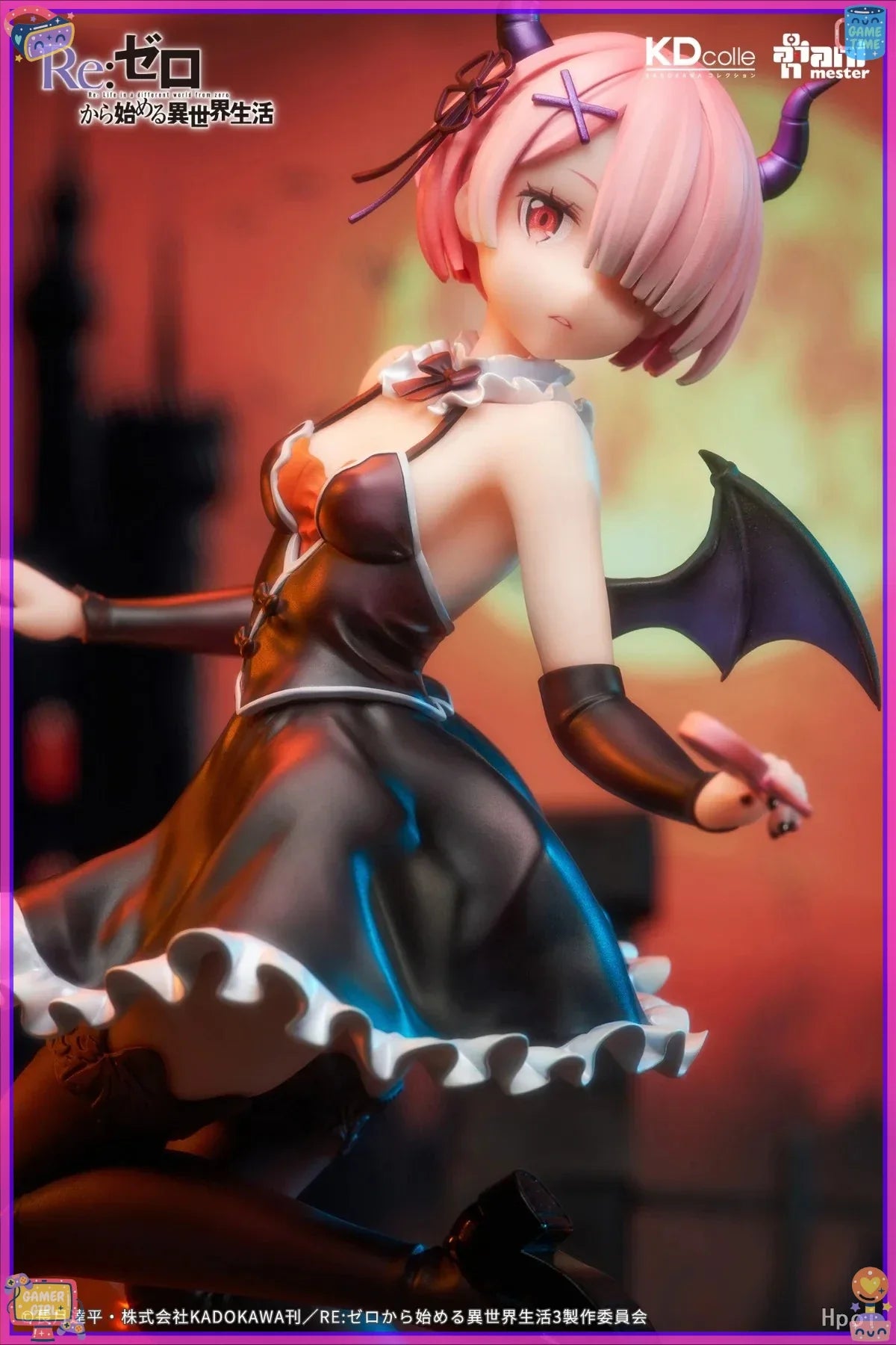 In Stock AniMester 1/7 25cm Re Zero Starting Life in Another World RAM Phantom Night Wizard Ver Action Figure Toy