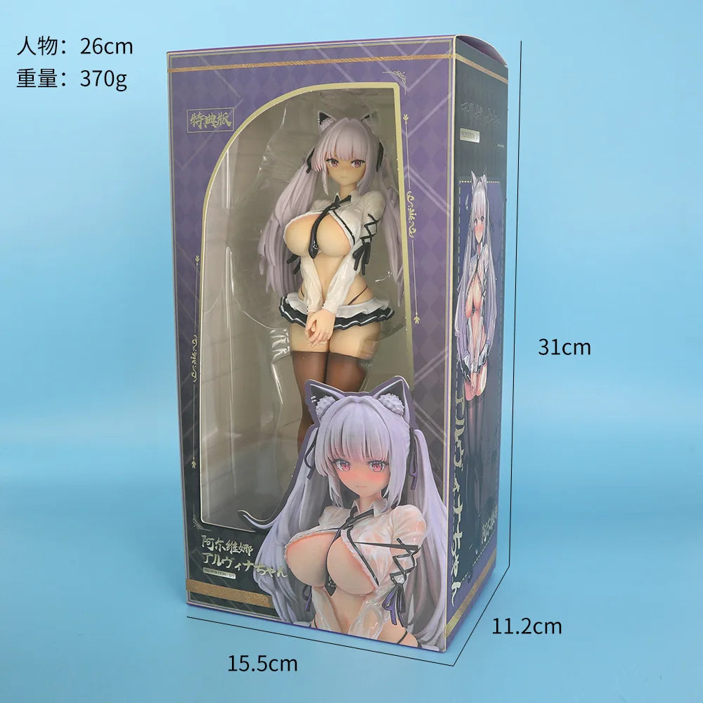 26cm Anime Alvina-Chan Figure Sexy Girls Figures Figurine Model Collection Doll Desk Decoration Statue Kids Toys Birthday Gifts