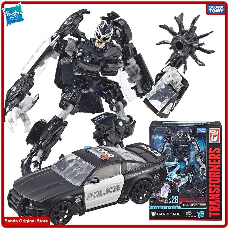 100% In Stock Original Hasbro Takara Tomy SS 28 SS28 Deluex Barricade Autobot Anime Model Toys Action Figures