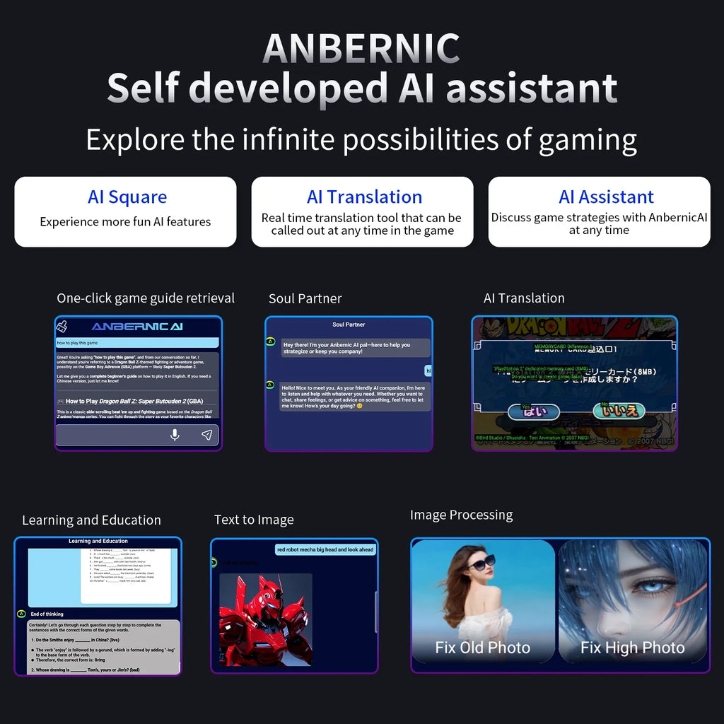 ANBERNIC RG477M Video Game Console 4.7'' LTPS in-cell Touchscreen 120Hz Android14 Dimensity 4nm Processor 27W Fast Charging 477M