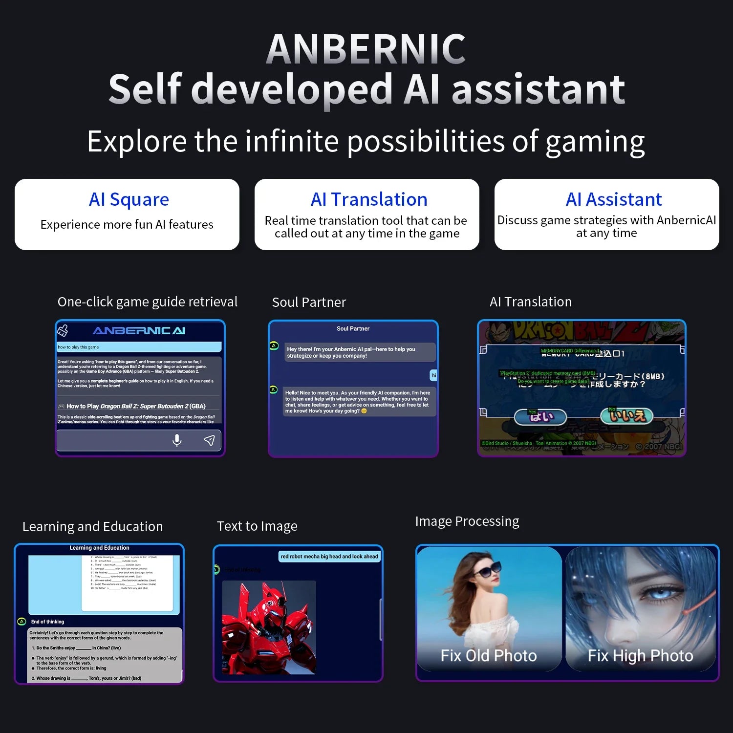 ANBERNIC RG477M Video Game Console 4.7'' LTPS in-cell Touchscreen 120Hz Android14 Dimensity 4nm Processor 27W Fast Charging 477M