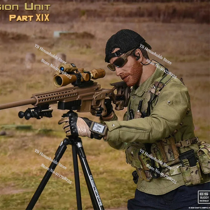 Easy&Simple ES 26065S-C-S CAG 1/6 Special Mission Unit Coalition Forces Cloth Action Figure Weapon Model Ornament 12" Soldier