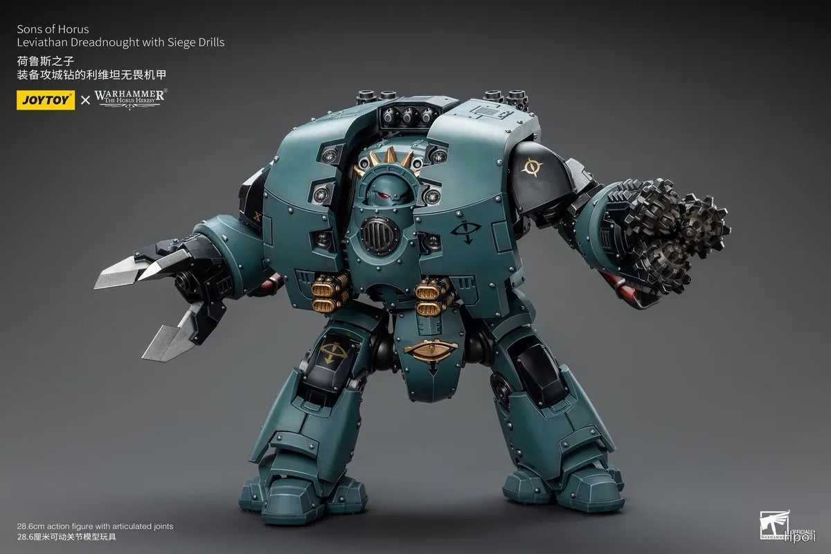 【SF】JOYTOY 1/18 Action Figure Sons of Horus Leviathan Dreadnought with Siege Drills Model Toys Gifts Collection Ornaments