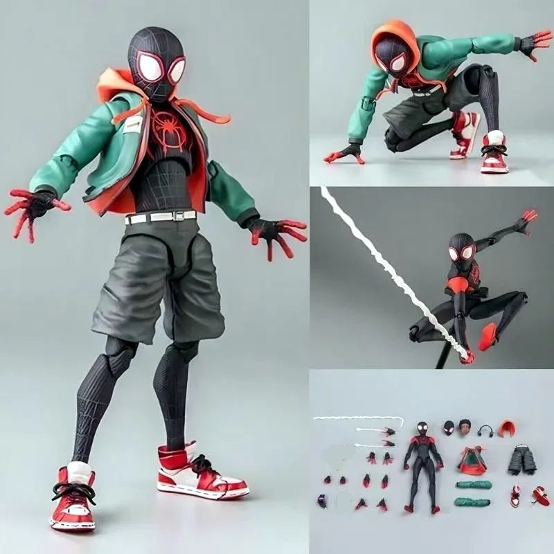 Stock Sv Action Spiderman Miles Morales Actionfigur Sammlung Sentinel Spider-Man Into The Spider Verse Figuren Modell Spielzeug