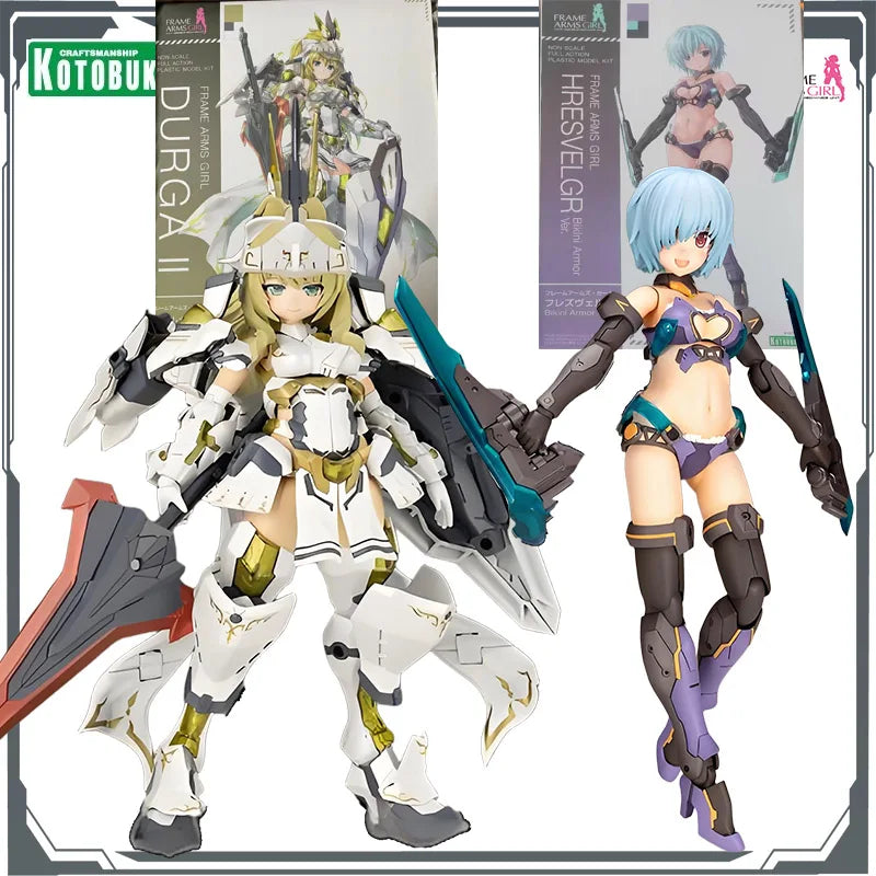 Kotobukiya Original FRAME ARMS GIRL DURGAI II&HRESVELGR Bikini Armor Ver. Action Figure Assembly ModelToys Model Gifts for Boys
