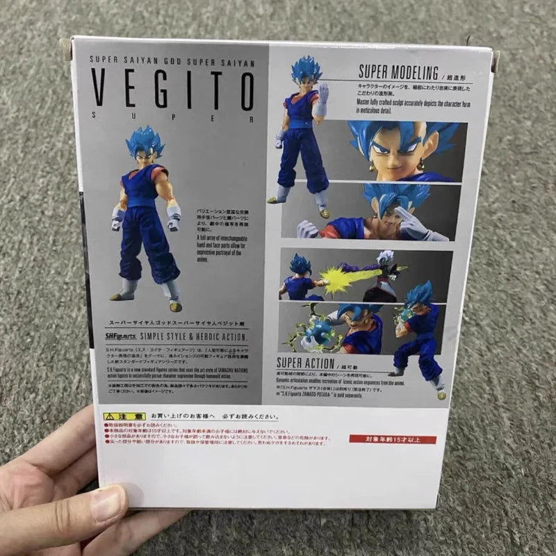 Dragon Ball Super Vegito Blue Action Figure Vegetto S.H.Figuarts Shf Super Saiyan God Pvc Anime Model Decoration Gift Toys