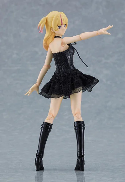 【FS】 Original Max Factory figma 581 Female Body (Yuki) Black Bodycon Dress Figure Model Toys Gifts Collection