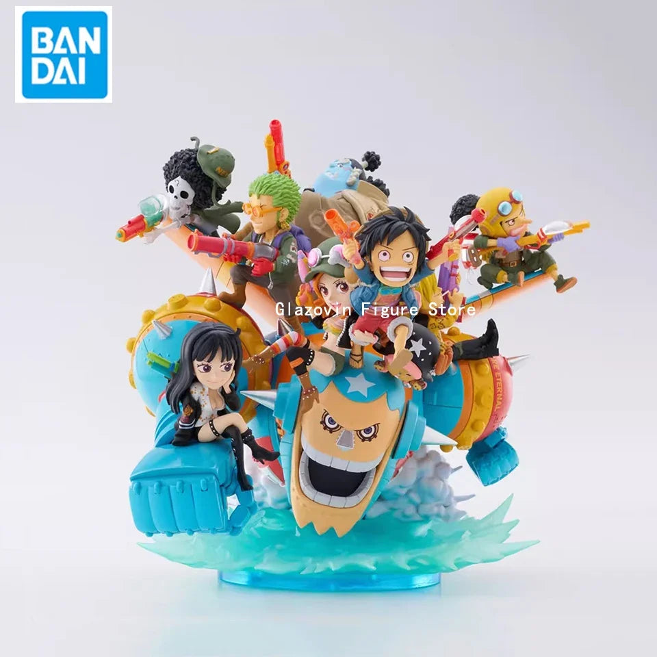 Original Genuine Banpresto One Piece PREMIUM WCF 17cm Luffy Brook Roronoa Zoro Action Figure Model PVC Statue Doll Glazovin